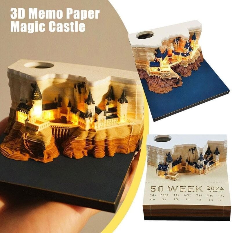 🎉Last Day Promotion 49% OFF🎄 3D Memo Note Calendar with Upgraded Packing