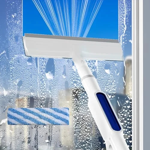 WINDOW SQUEEGEE WITH SPRAY
