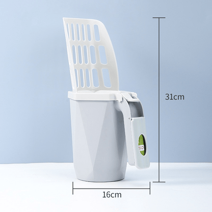 🐱Cat litter scoop integrated detachable deep scoop with garbage bag