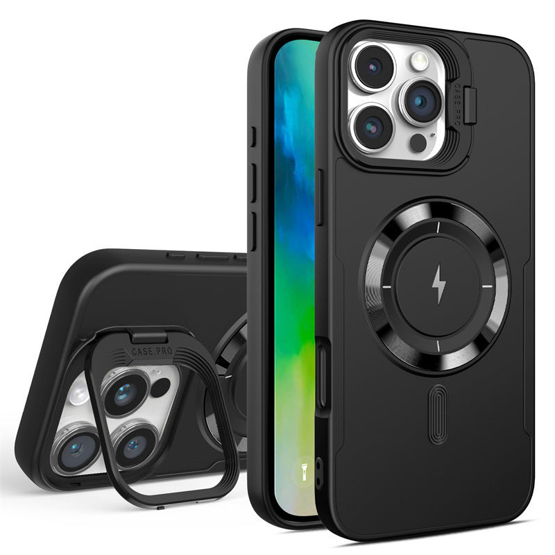 New Color Flash Magnetic Lens Holder Phone Case