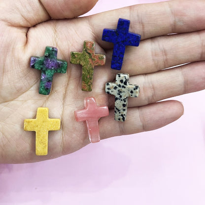 ✝️Easter Natural Stone Crystal Cross Decoration（20pcs）
