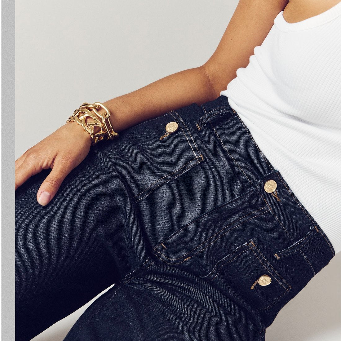 📢Half Price Clearance on Brand Counter Drops👖Tummy Control Sailor Wide Leg Trouser