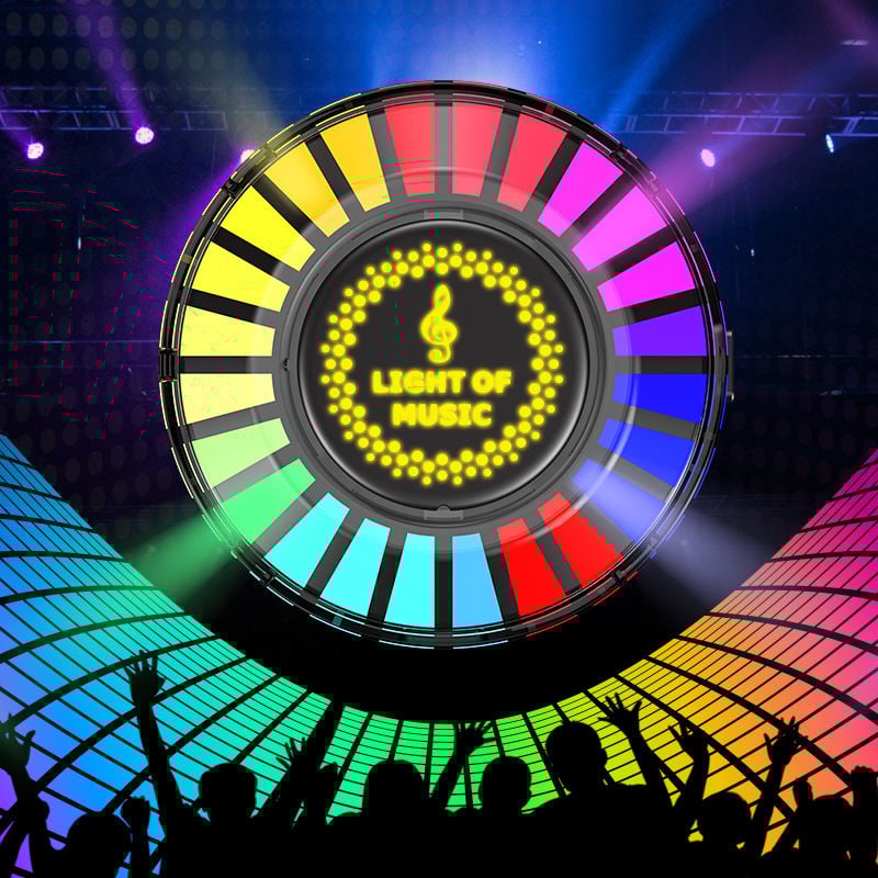 🌈Car RGB LED Rhythm Ambience Light with Voice Control🚗