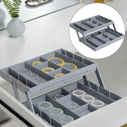 🔥LAST DAY 49% OFF-🧰Multi-Level Smart Drawer Organizer