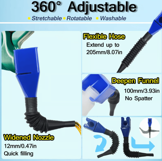 🔥Universal Household Folding Buckle Funnel