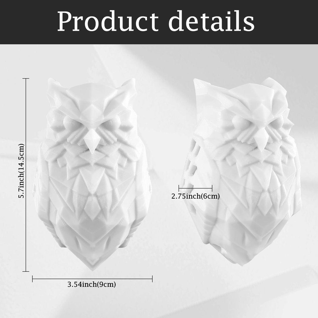 3D Animal Owl Wall Light