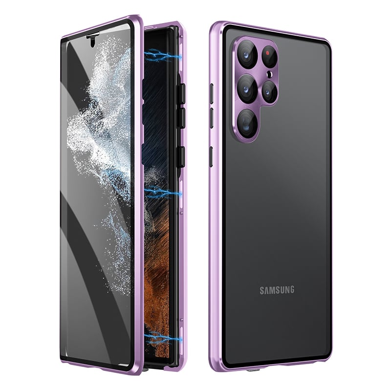 🔥New In Samsung S25 Series Case - Samsung Privacy Magnetic Double-sided Tempered Glass Case
