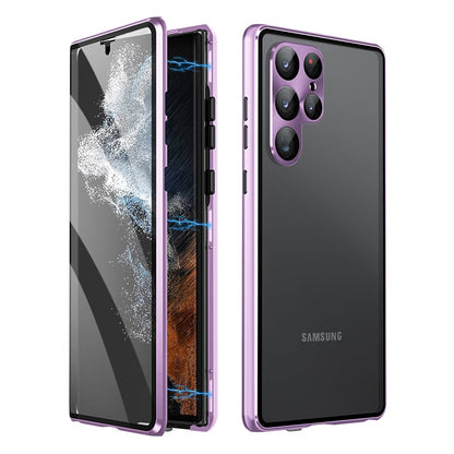🔥New In Samsung S25 Series Case - Samsung Privacy Magnetic Double-sided Tempered Glass Case