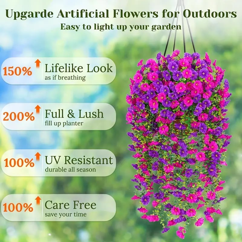 💖Mother's Day Hot Sale 49%OFF🌺UV Resistant Hanging Artificial Morning Glory Vine
