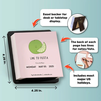 🔥LAST DAY SALE 50% OF - 2025 A Pun A Day Desktop Calendar🗓️🍑