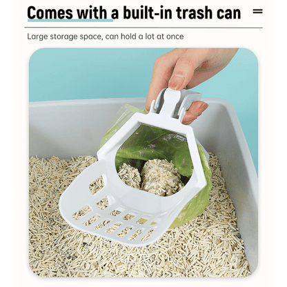 🐱Cat litter scoop integrated detachable deep scoop with garbage bag