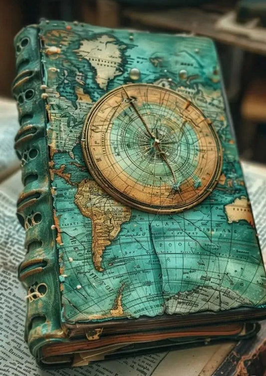 Retro nautical style notebook