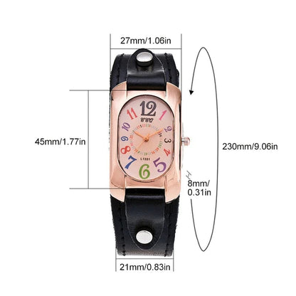 💜Special Gift - Vintage Leather Quartz Stone Women's Watch