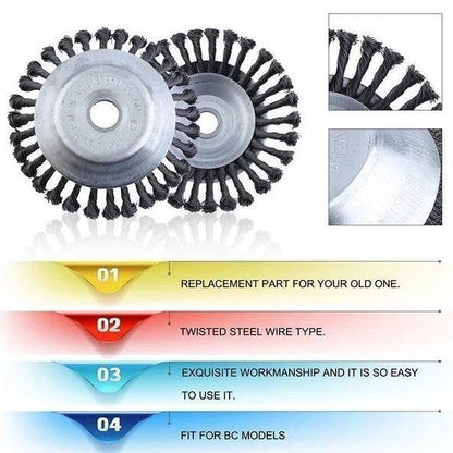 🎁Early Christmas Sale-30% OFF💥Steel Wire Brush Cutter Trimmer Head
