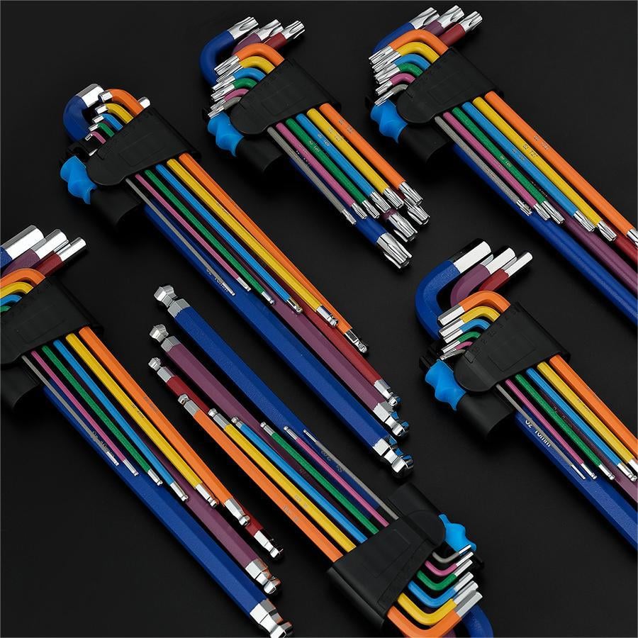 🔥Summer Hot Sale Promotion-49% OFF💯-Toolant Allen Wrench Allen Key Metric&SAE Set, with Ball End for Automotive, Plumber, Workshop, Mechanics