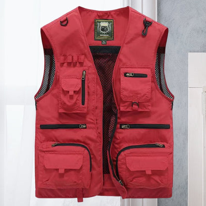 🔥Last day 48% OFF - 😍Breathable Mesh Zip Cargo Vest