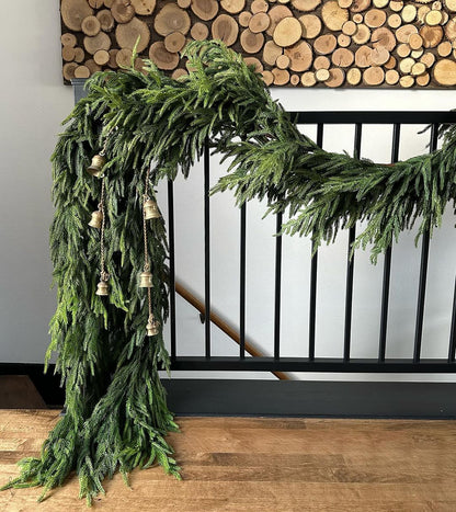 🔥Last 4 hours 57% OFF -🌲Natural Christmas Greenery - Real Touch Norfolk Pine Garland
