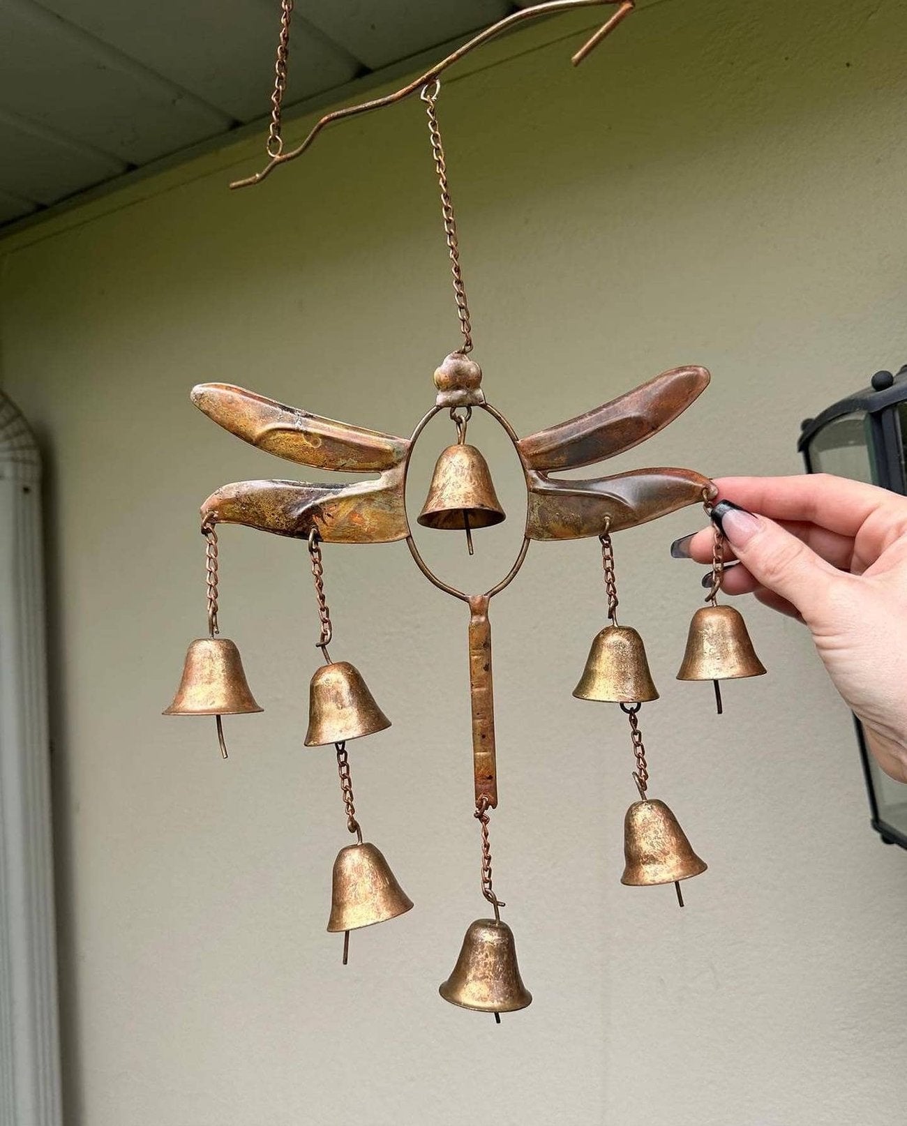 💖Gift - Handmade Dragonfly With Bells Wind Chime