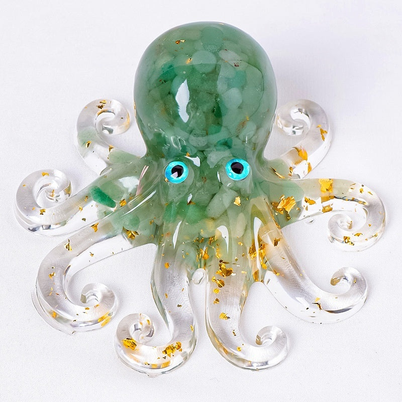🔮Natural Crystal Gravel Octopus Decor🐙