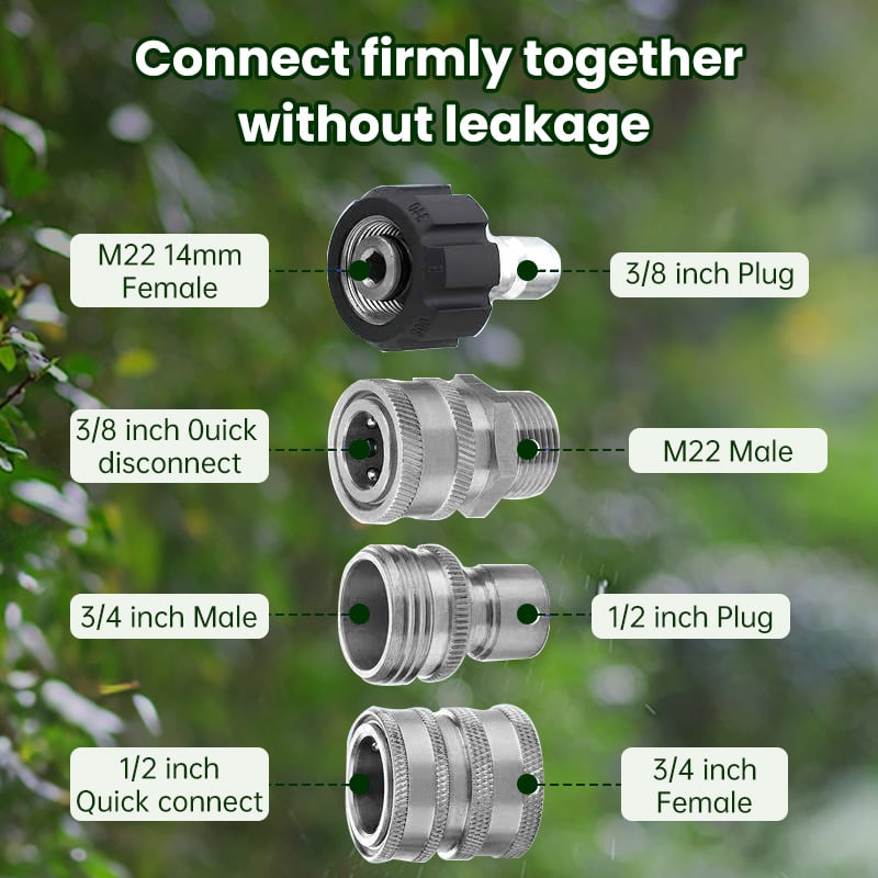 🔥Last Day Sale 49% OFF - Tap and Pressure Washer Adapter Kit