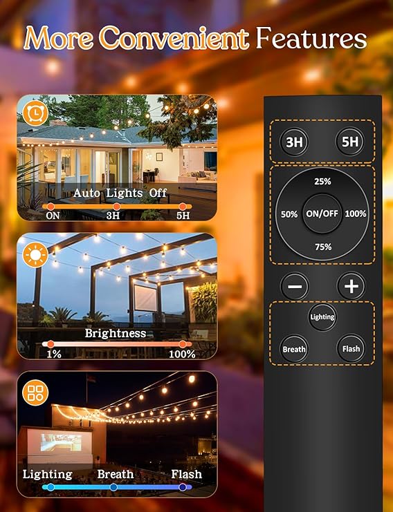 🔥Special Sale 🔥100FT LED Outdoor String Lights