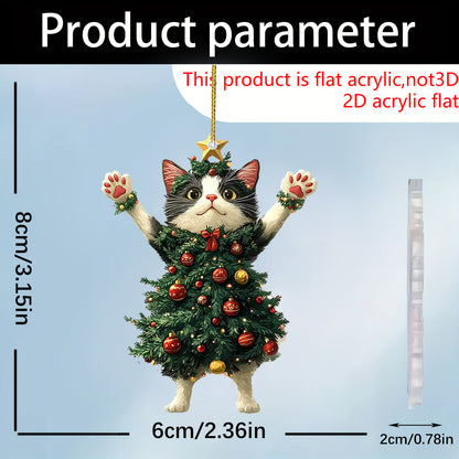 🔥Last Day Promotion 49% OFF🎁Funny Black and White Cats Christmas Ornament