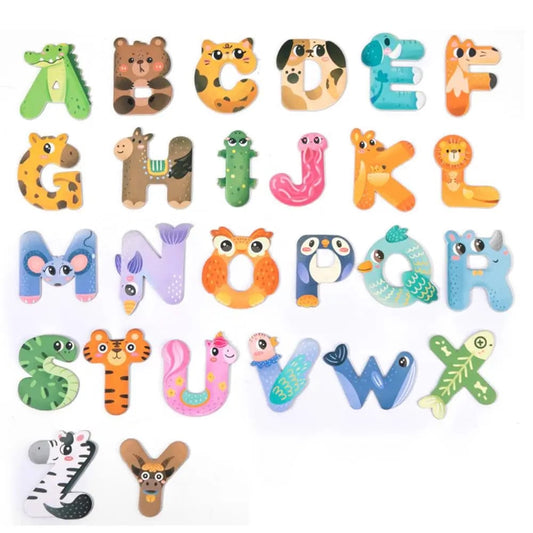 Magnetic Letters cute Animals Styling Refrigerator decoration🦒