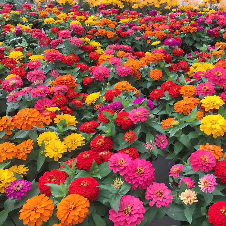 🔥Last Day Clearance🌺Double Zinnia Mixed Color Seeds