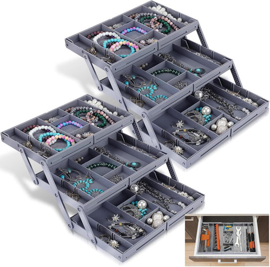 🔥LAST DAY 49% OFF-🧰Multi-Level Smart Drawer Organizer
