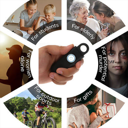 Siren Keychain Alarm with SOS LED Light