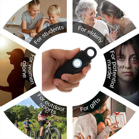 Siren Keychain Alarm with SOS LED Light