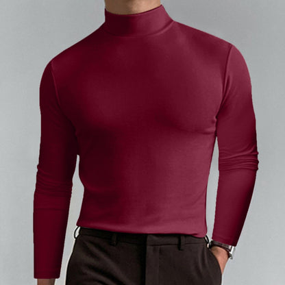 2023 New In-💝Mens High Neck Slim Fit Long Sleeve T-shirt