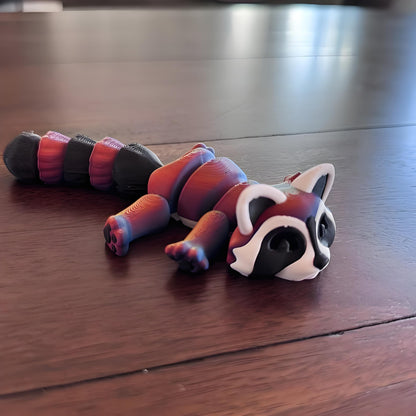 🦝🦝Adopt Your Own Mischievous 3D Printed Raccoon – With Optional Trash Can