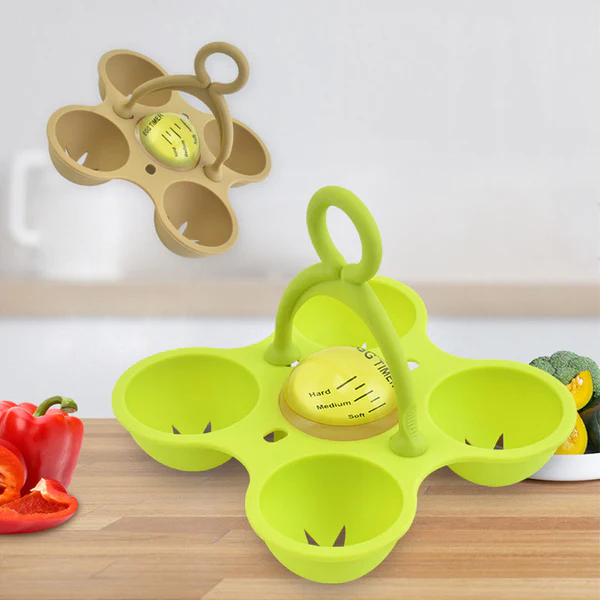 🔥Buy More Save More🔥Silicone Egg Poacher Cups with Thermochromic Timer