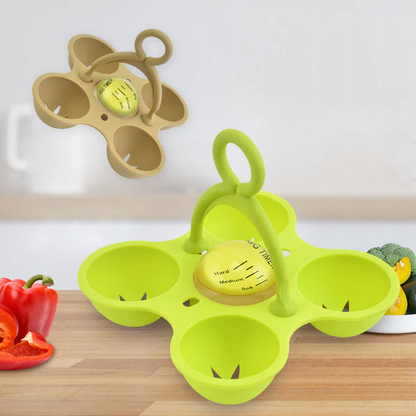 🔥Buy More Save More🔥Silicone Egg Poacher Cups with Thermochromic Timer