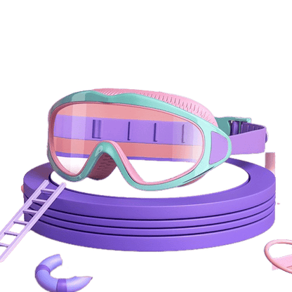 🎉Last Day Promotion 54% OFF-🔥HD children's large frame waterproof and anti-fog swimming goggles