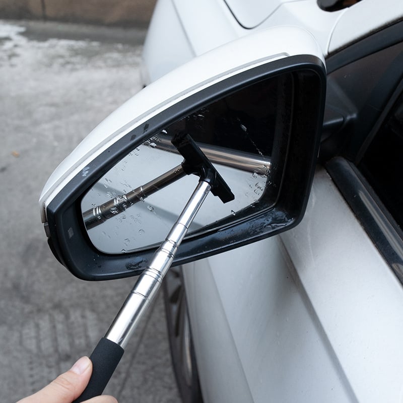 Rearview mirror wiper