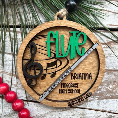 🎼Personalized Band Christmas Tree Ornament