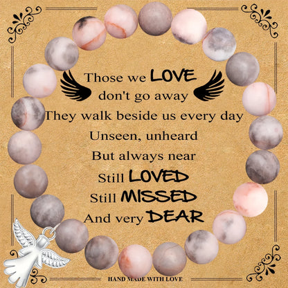 🎁Last Day 69% OFF - Memorial Gifts Angel Wings Healing Crystal Bracelet