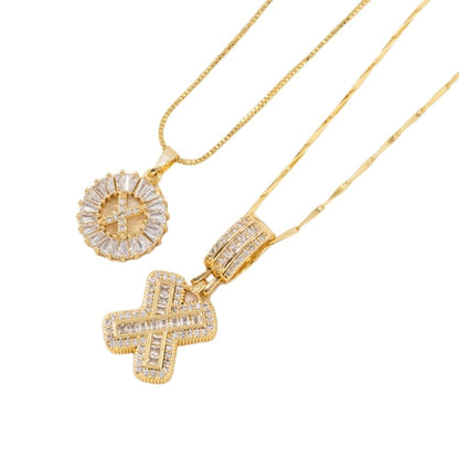 2 Pack - Initial Letter Pendant Necklaces