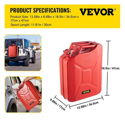 ✨LAST DAY ONLY 49% OFF🔥5.3Gal / 20L Portable Jerry Gas Can with Flexible Spout System