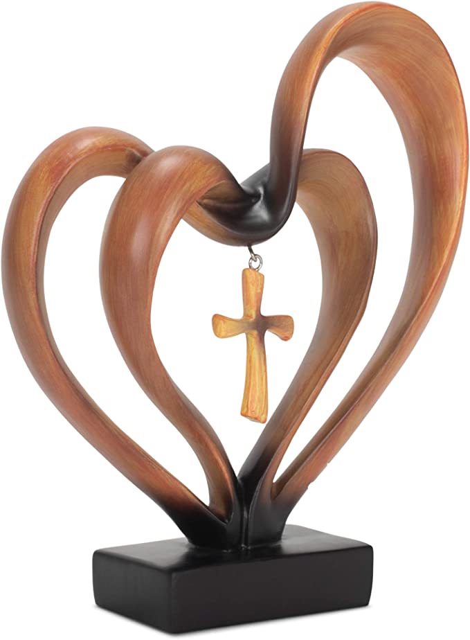 🔥 Easter Jesus Entwined Hearts Cross💞