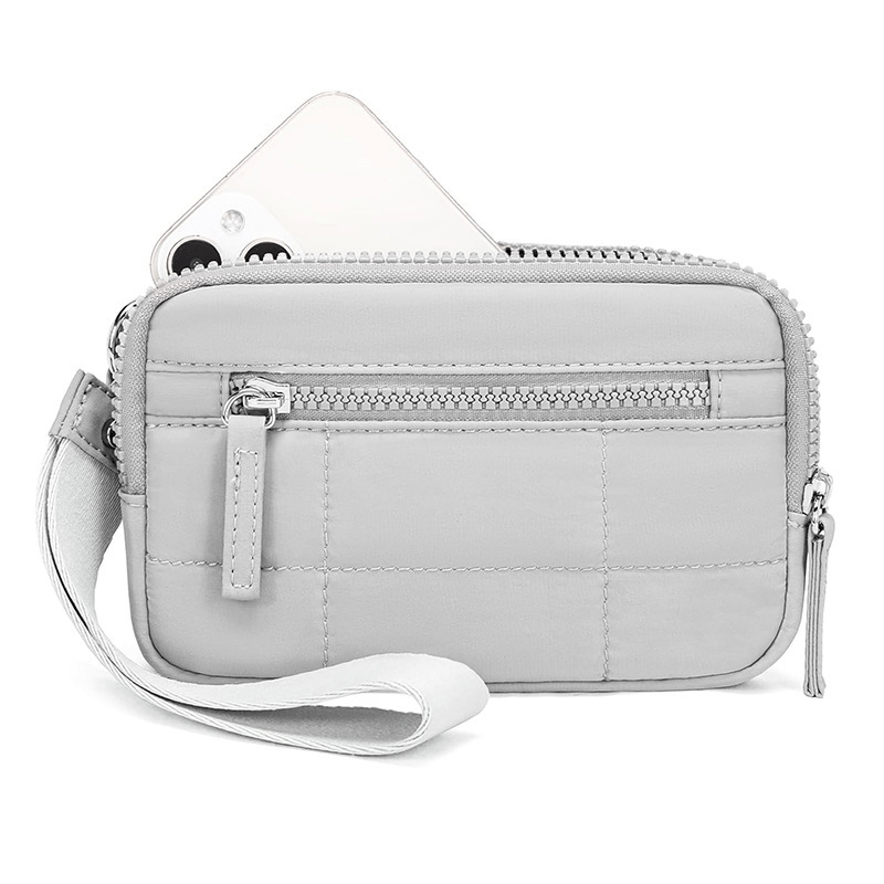 Puffer Wristlet Wallet Fits Phone💜