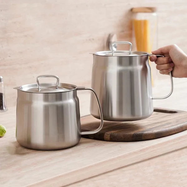 👨‍🍳2-in-1 304 Stainless Steel Multifunctional Oil Strainer Pot