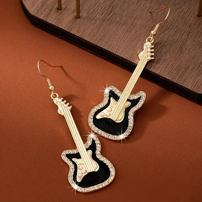 🎸Sparkling Guitar Earrings💫