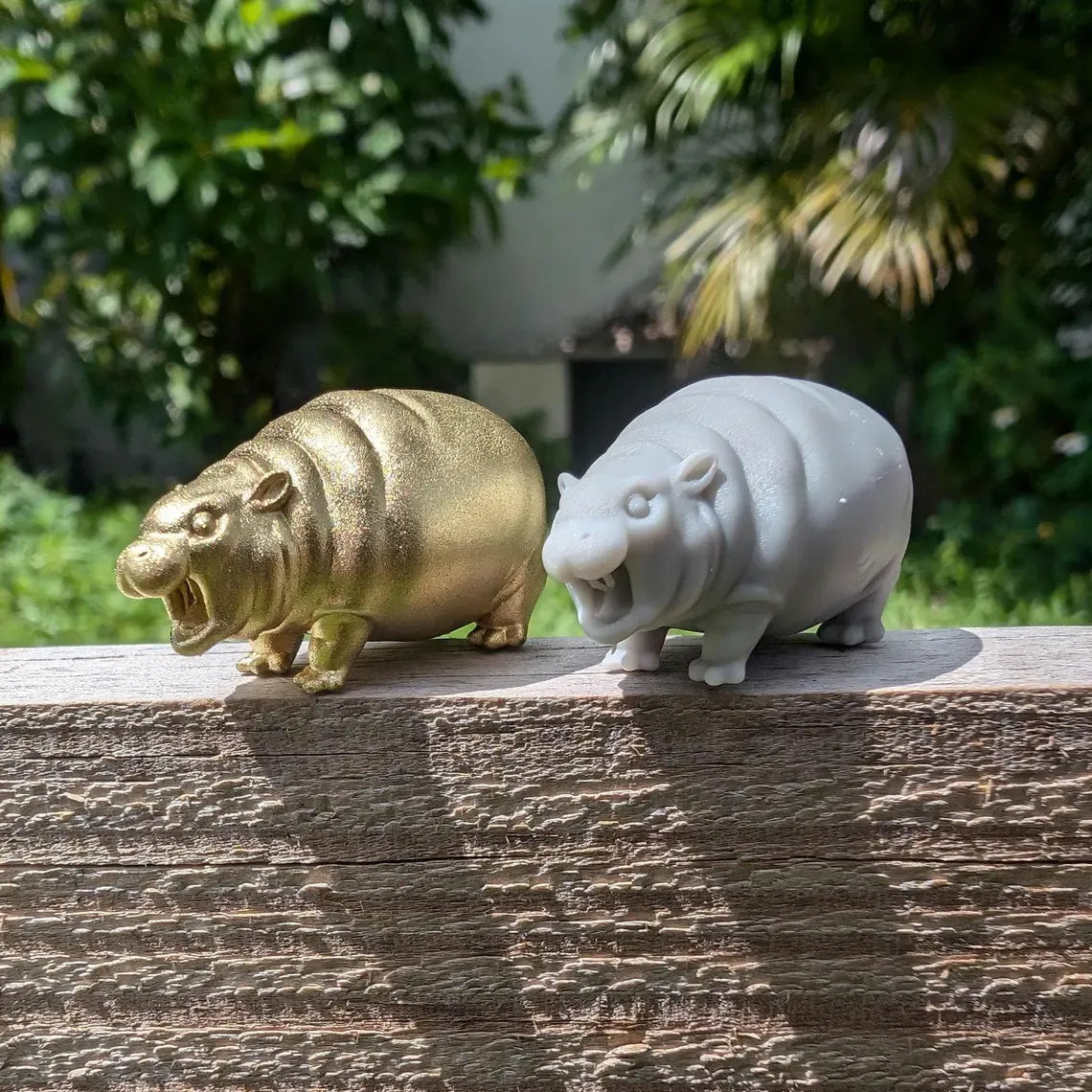 Moo Deng Miniature Figurine Mini Pygmy Hippo