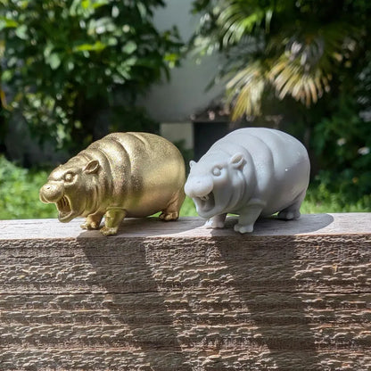Moo Deng Miniature Figurine Mini Pygmy Hippo