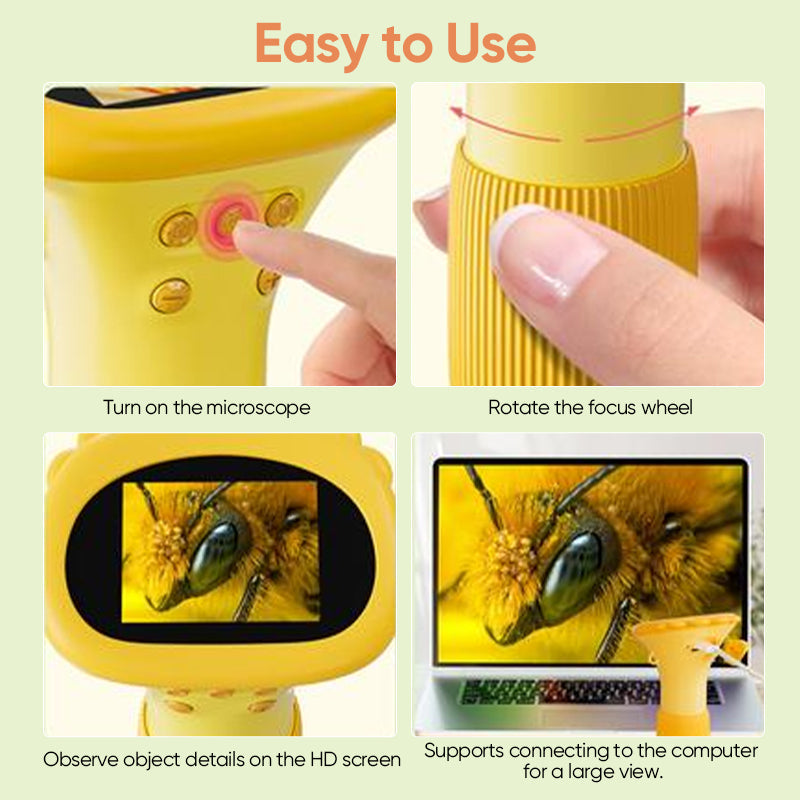 🔬Digital HD Microscope for Kids