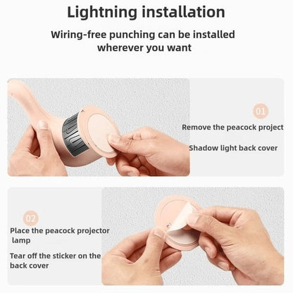 🦚✨Peacock Projector Lamp