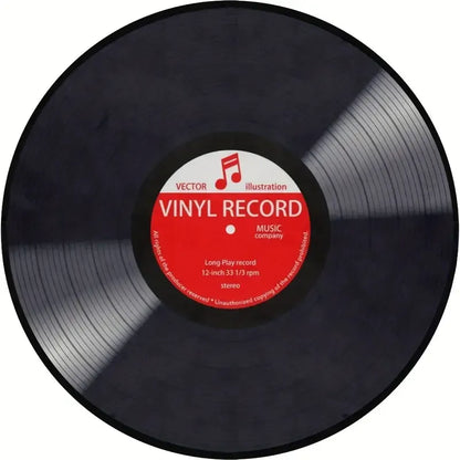 Round Vinyl Record Rug